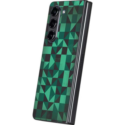 Black & Green Galaxy Z Fold5 5G Skin